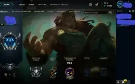 CONTA NVL 95 COM 40K EA 57 CHAMPS E 18 SKINS POR R$86,99