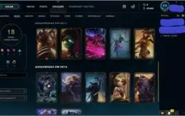 CONTA NVL 95 COM 40K EA 57 CHAMPS E 18 SKINS POR R$86,99