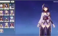 Conta Genshin, Keqing, Falcão, Dilluc C1, Raiden, Qiqi, Jean