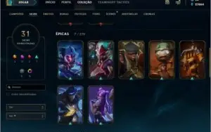 Conta LOL Gold III - 111 Champions, 31 skins, 27k Essência