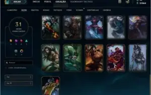 Conta LOL Gold III - 111 Champions, 31 skins, 27k Essência