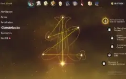 conta de genshin ar 47 com chiori c1+bis e itto+bis