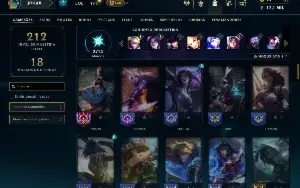 Unranked com 80 Champs e 40 Skins +2 Prestigios