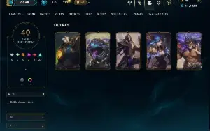 Unranked com 80 Champs e 40 Skins +2 Prestigios