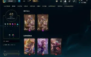 Unranked com 80 Champs e 40 Skins +2 Prestigios