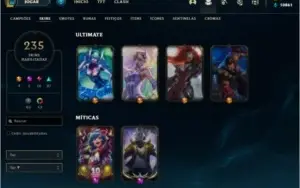 Conta Lol , Gold 4 , 235 Skins