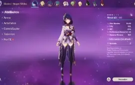 shogun raiden + nahida + tighnari + mona + arma t5 ar 37