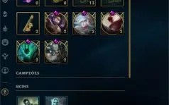 CONTA LOL 101 CAMPEÕES E 31 SKINS