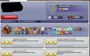 VENDO conta clash of clans cv 10 nvl 132