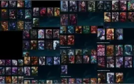 131 CAMPEÕES, 117 SKINS, 10 PÁGINAS DE RUNAS, 173 ICONES
