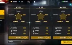 CONTA TOP/PROPLAYER FREEFIRE