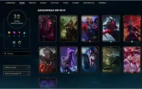 CONTA LEAGUE OF LEGENDS
