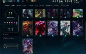 Contra Esmeralda 3 com 60 Champs e 25 Skins