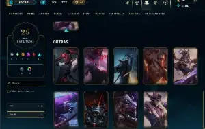 Contra Esmeralda 3 com 60 Champs e 25 Skins