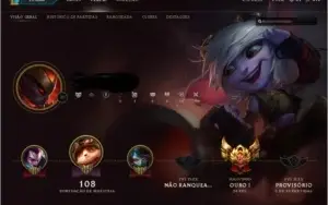 Conta LOL Gold 1