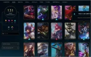 Conta League of Legends - 131 skins - lol