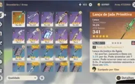Conta Ar 27 com Xiao + Lança de jade