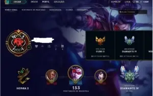 Conta diamante 4 45 champs 36 skins.