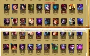 Conta diamante 4 45 champs 36 skins.