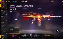 Conta ff barata com calça angelical vermelha 