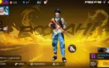 Conta ff barata com calça angelical vermelha 
