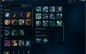 CONTA LOL OURO IV - 88 campeões, 29 skins, 6000 essências