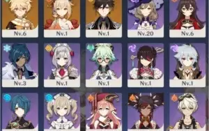 Conta Reroll com Yoimiya + Zhong Li