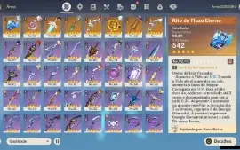GENSHIN IMPACT - AR56 12 Personagens T5 e 8 Armas T5