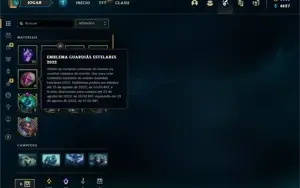 Conta LOL MMR Platina atualmente GOLD 4 76 SKINS