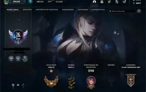 Conta LOL MMR Platina atualmente GOLD 4 76 SKINS