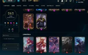 Diamante 4 com TODOS os champs e 263 Skins + 5 Prestigios