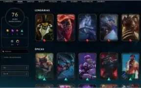 Conta LOL 73 Skins / Platina 2