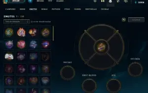 Conta PLATINA 4 | 65% Win - Lol (League Of Legends) Elomoon