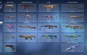 Conta VALORANT diamante com skins