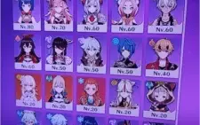 Genshin Impact AR 53 (quase 54) 4 Personagens 5*