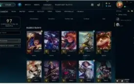 CONTA DE LOL BRONZE 2 COM 4 SKINS 1 SKIN LENDARIA