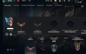 Unranked com TODOS os champs e 193 Skins ( MAIN JG )