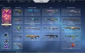CONTA NO VALORANT COM 97 SKINS! Platina 1