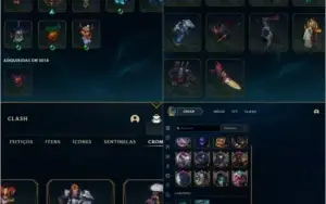 CONTA TOP, COM 217 SKINS, 108 CAMPEÕES