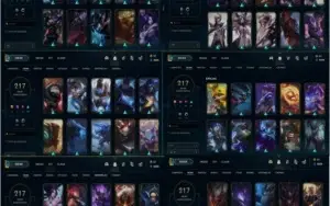 CONTA TOP, COM 217 SKINS, 108 CAMPEÕES
