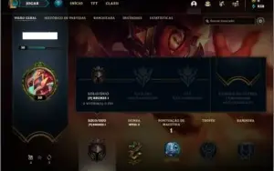 Conta bronze 1 com 20 champs e 1 skin
