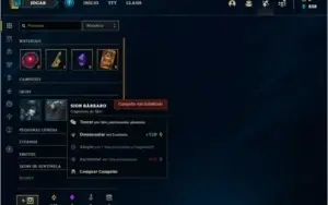 Conta bronze 1 com 20 champs e 1 skin
