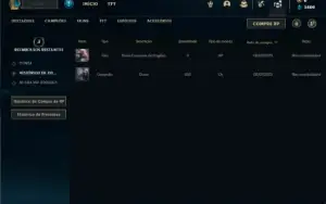 Conta ouro 4 com 30 Champs e 2 Skins + 2 Fragmentos