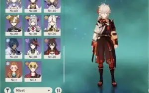 Ar55. Zhongli, kazuha, venti, hutao, armas do passe