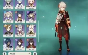 Ar55. Zhongli, kazuha, venti, hutao, armas do passe