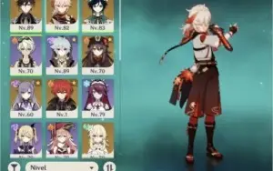 Ar55. Zhongli, kazuha, venti, hutao, armas do passe