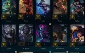 CONTA LOL PRATA 1 DIVERSAS SKINS