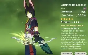 Ar42. Tighnari + bis •Caminho do caçador• / Cyno + espinha