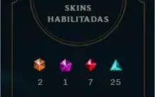 Conta lol 101 skins, diamante 4 na season 8. Atual: plat 4