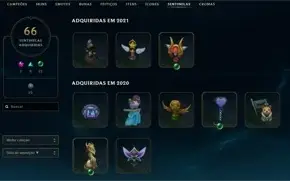 Conta LoL 632 skins full acesso